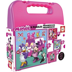 Puzzle Trefl 4 in 1 - Minnie Mouse, 12/15/20/24 piese 