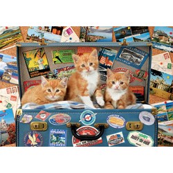 Educa (18065) - "Travelling kittens" - 200 pieces puzzle