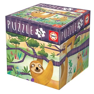 Educa (18077) - "Sloths" - 48 pieces puzzle