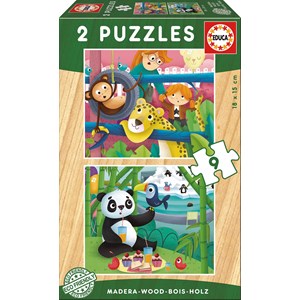 Educa (17616) - "Zoo animals" - 9 pieces puzzle