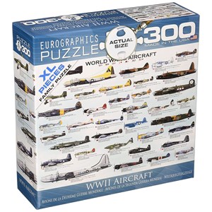 Eurographics (8300-0075) - "World War II Aircraft" - 300 pieces puzzle