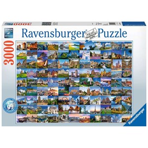 Ravensburger (17080) - "99 Beautiful Places in Europe" - 3000 pieces puzzle