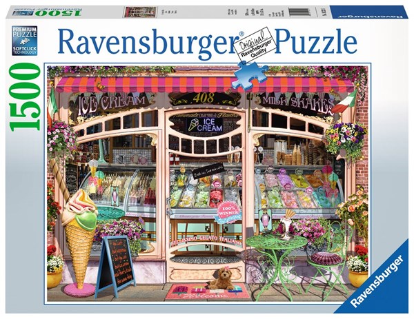 Ravensburger (16221) - "Ice Cream Shop" - 1500 pieces puzzle