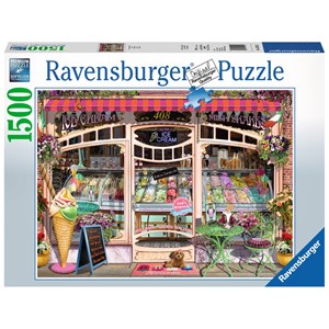 Ravensburger (16221) - "Ice Cream Shop" - 1500 pieces puzzle