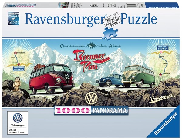 Ravensburger (15102) - "Cross the Alps with VW!" - 1000 pieces puzzle