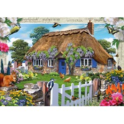 Ravensburger (19094) - "Wisteria Cottage" - 1000 pieces puzzle