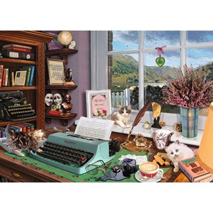 Ravensburger (15334) - "The Writer's Desk" - 1000 pieces puzzle