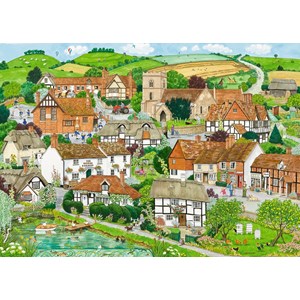 Ravensburger (15165) - "Rural Retreats" - 1000 pieces puzzle