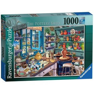 Ravensburger (19698) - Steve Read: "My Haven No. 3, The Pottery Shed" - 1000 pieces puzzle