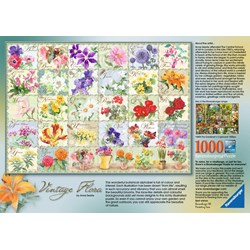 Ravensburger (19514) - "Vintage Flora" - 1000 pieces puzzle