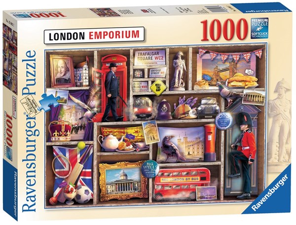 Ravensburger (15985) - "London Emporium" - 1000 pieces puzzle