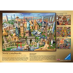 Ravensburger (19798) - "World Landmarks" - 1000 pieces puzzle