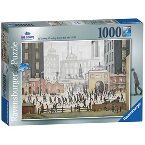 Ravensburger (19748) - L. S. Lowry: "Lowry Coming From the Mill" - 1000 pieces puzzle