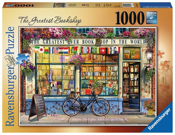 Ravensburger (15337) - "The Greatest Bookshop" - 1000 pieces puzzle
