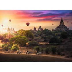 Ravensburger (15153) - "Hot Air Balloons over Myanmar" - 1000 pieces puzzle