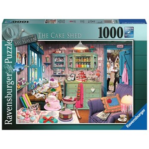Ravensburger (15316) - "My Haven No.5, The Cake Shed" - 1000 pieces puzzle