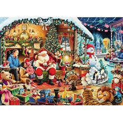 Ravensburger (15354) - "Let's Visit Santa! Limited Edition" - 1000 pieces puzzle
