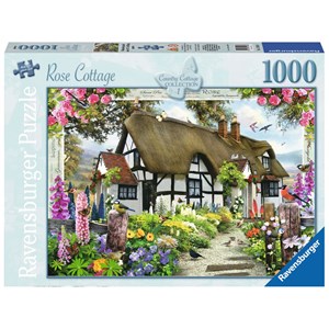 Ravensburger (15585) - "Rose Cottage" - 1000 pieces puzzle