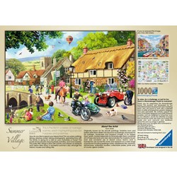 Ravensburger (19855) - Kevin Walsh: "Leisure Days No.1, Summer Village" - 1000 pieces puzzle