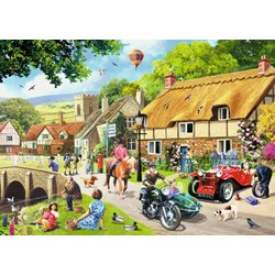 Ravensburger (19855) - Kevin Walsh: "Leisure Days No.1, Summer Village" - 1000 pieces puzzle