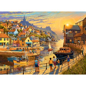 Ravensburger (14076) - "Coastal Retreats" - 500 pieces puzzle