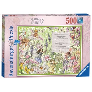 Ravensburger (14762) - "Flower Fairies" - 500 pieces puzzle