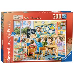 Ravensburger (14676) - "Happy Days at Work, The Teacher" - 500 pieces puzzle