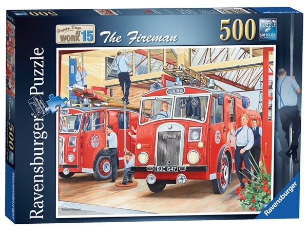 Ravensburger (14782) - Trevor Mitchell: "The Fireman" - 500 pieces puzzle