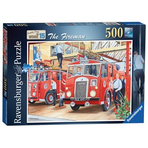 Ravensburger (14782) - Trevor Mitchell: "The Fireman" - 500 pieces puzzle