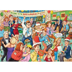 Ravensburger (19769) - Geoffrey Tristram: "Office Christmas Party" - 1000 pieces puzzle