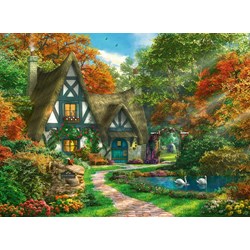 Ravensburger (14792) - "Cottage Hideaway" - 500 pieces puzzle