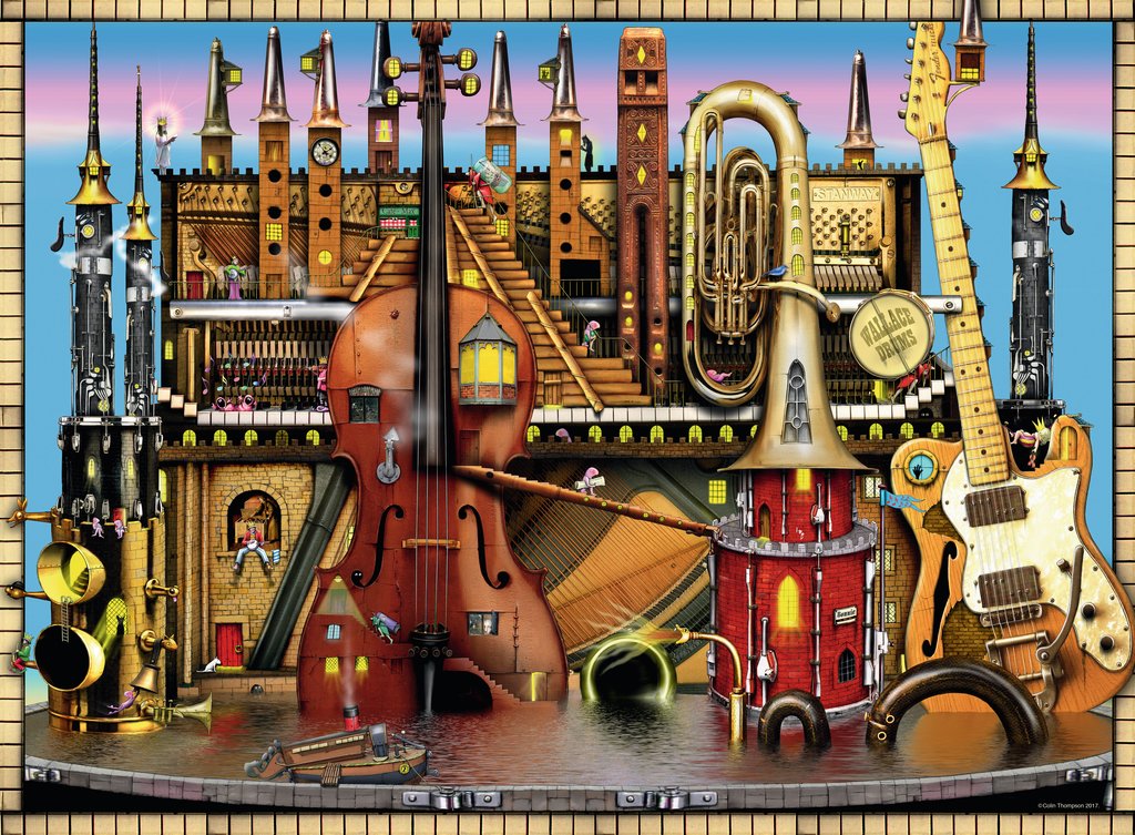 Ravensburger Colin Thompson The Music Castle 500pc Jigsaw Puzzle 