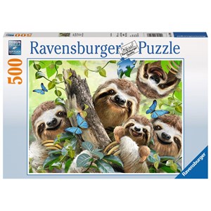 Ravensburger (14790) - "Sloth Selfie" - 500 pieces puzzle