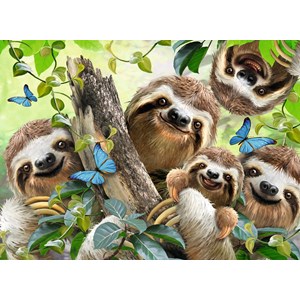 Ravensburger (14790) - "Sloth Selfie" - 500 pieces puzzle
