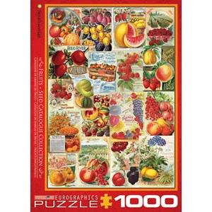 Eurographics (6000-0818) - "Fruits, Seed Catalogue Collection" - 1000 pieces puzzle