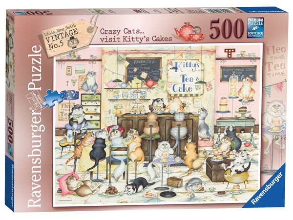 Ravensburger (14794) - Linda Jane Smith: "Kitty's Cakes" - 500 pieces puzzle
