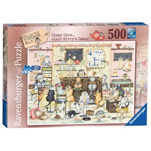 Ravensburger (14794) - Linda Jane Smith: "Kitty's Cakes" - 500 pieces puzzle