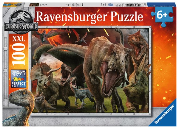 Ravensburger (10915) - "Jurassic World Fallen Kingdom" - 100 pieces puzzle