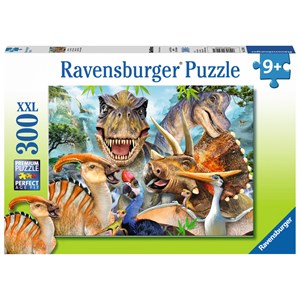 Ravensburger (13246) - "Delighted Dinos" - 300 pieces puzzle
