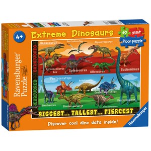 Ravensburger (05516) - "Extreme Dinosaurs" - 60 pieces puzzle