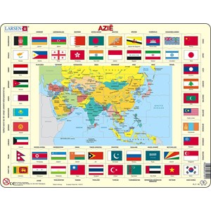 Larsen (KL2-NL) - "Map/Flag" - 70 pieces puzzle