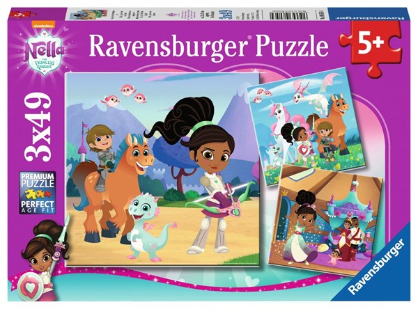 Ravensburger (08056) - "Nella the Princess Knight" - 49 pieces puzzle