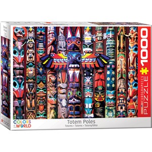 Eurographics (6000-5349) - "Totem Poles" - 1000 pieces puzzle