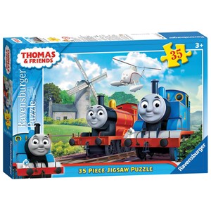 Ravensburger (08711) - "Thomas & Friends At the Windmill" - 35 pieces puzzle