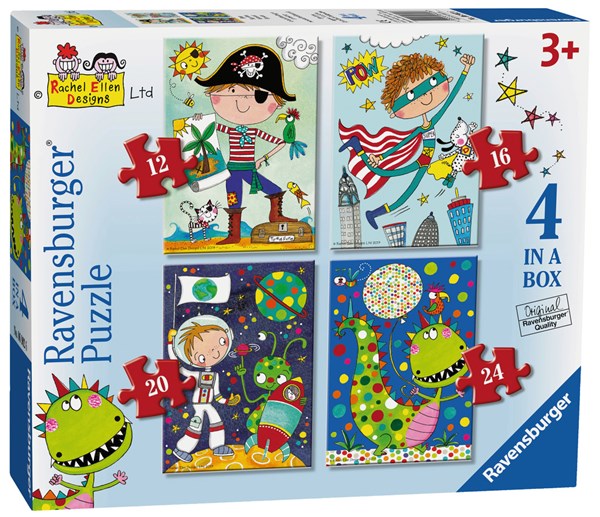 Ravensburger (06902) - "Boys" - 12 16 20 24 pieces puzzle