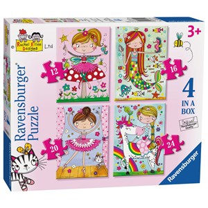 Ravensburger (06901) - Rachel Ellen: "Rachel Ellen Girls" - 12 16 20 24 pieces puzzle