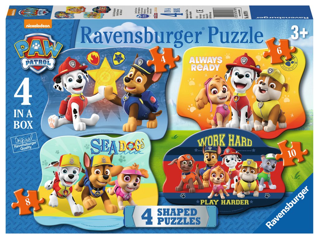 Ravensburger paw patrol 4 in outlet a box puzzle