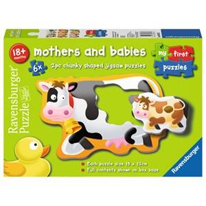 Ravensburger (06903) - "Mother and Babies" - 2 pieces puzzle