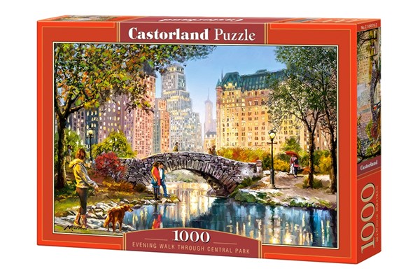 Castorland (C-104376) - "Evening Walk Through Central Park" - 1000 pieces puzzle
