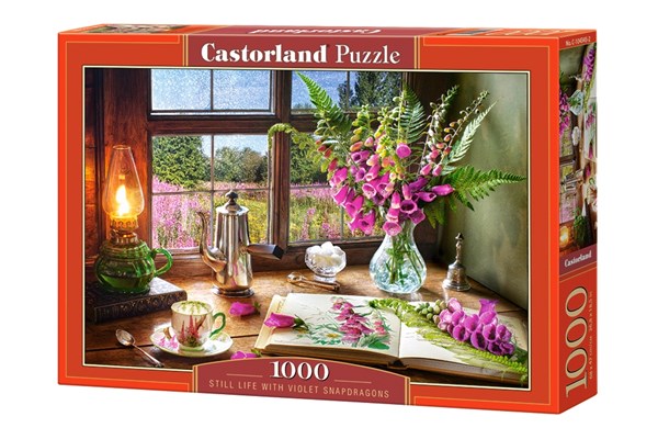 Castorland (C-104345) - "Still Life With Violet Snapdragons" - 1000 pieces puzzle
